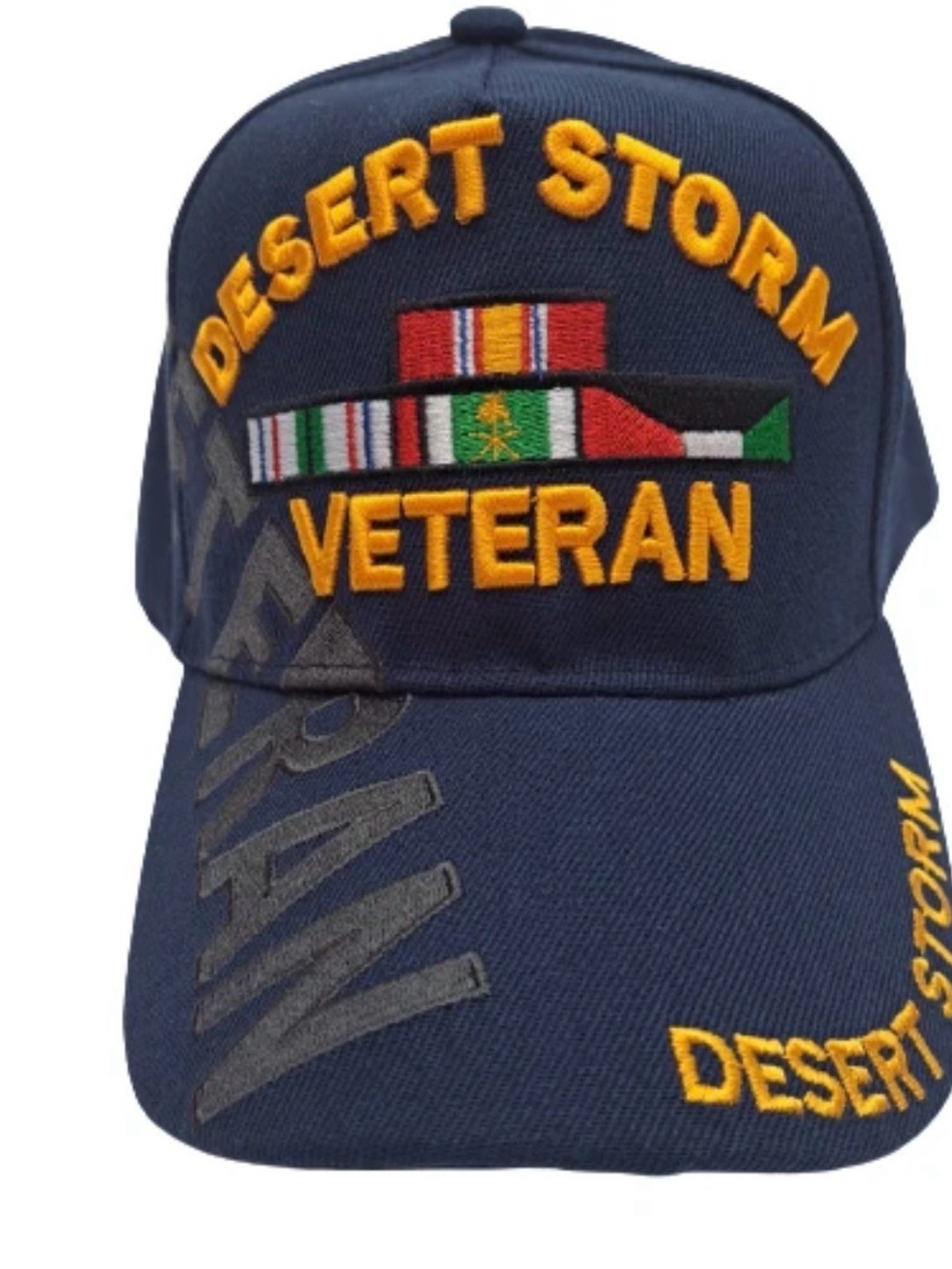 Desert Storm Veteran Men's Ball Cap Navy Blue Embroidered Acrylic